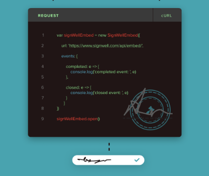 SignWell e-signature api