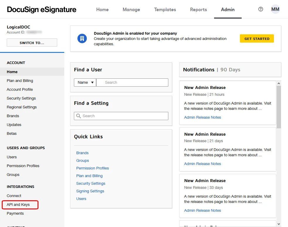 DocuSign API