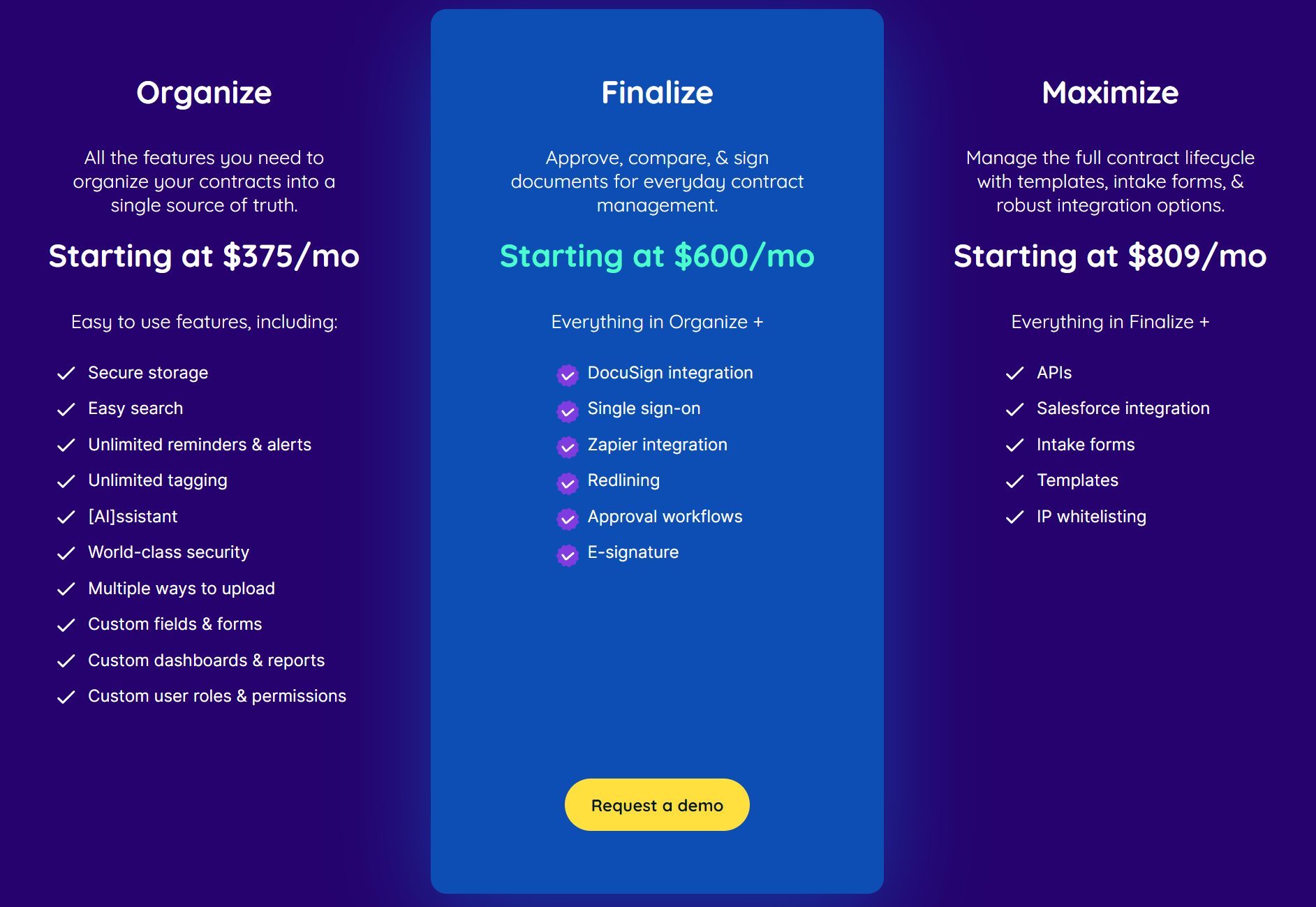 ContractSafe Pricing