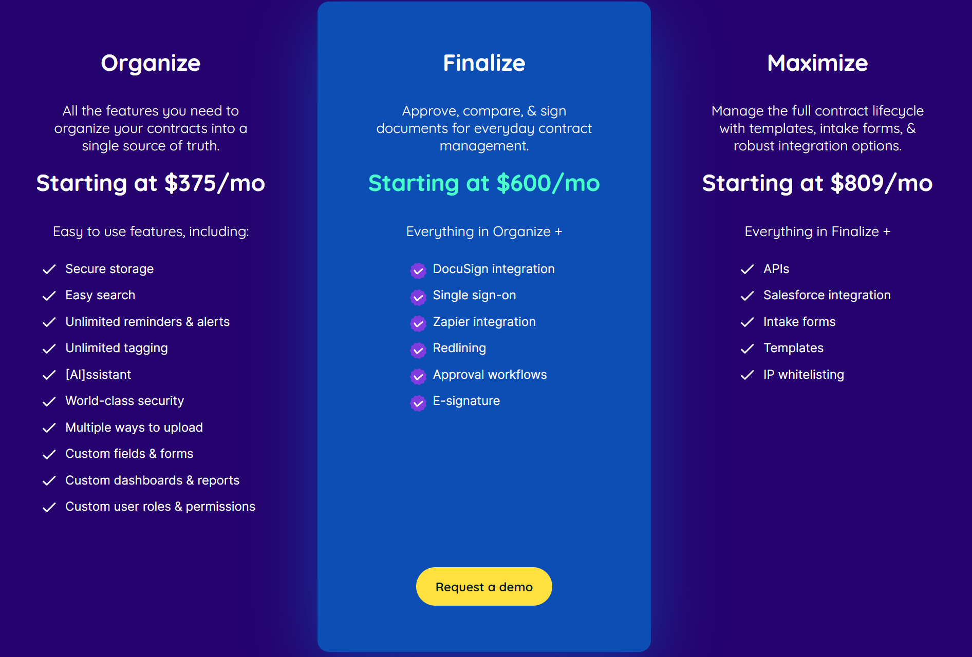 ContractSafe Pricing