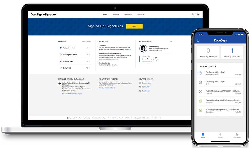 DocuSign e-signature