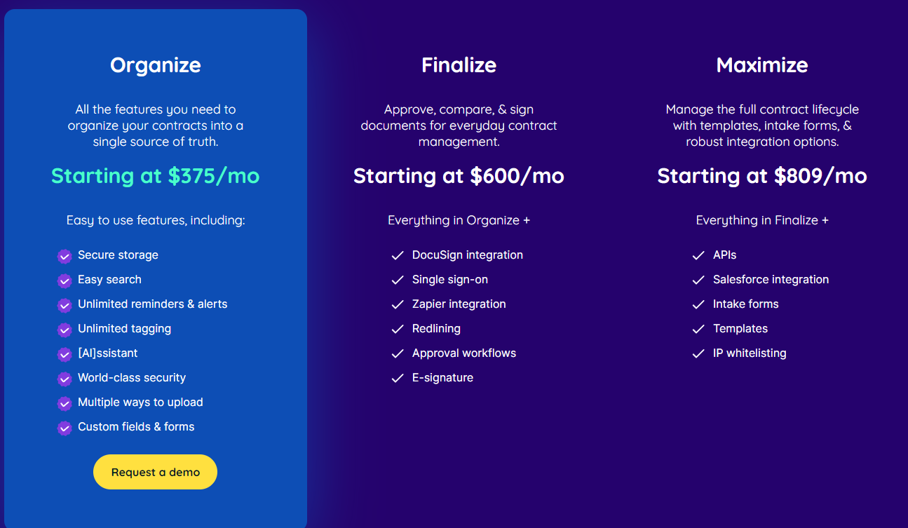 ContractSafe Pricing