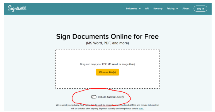 verify esignature