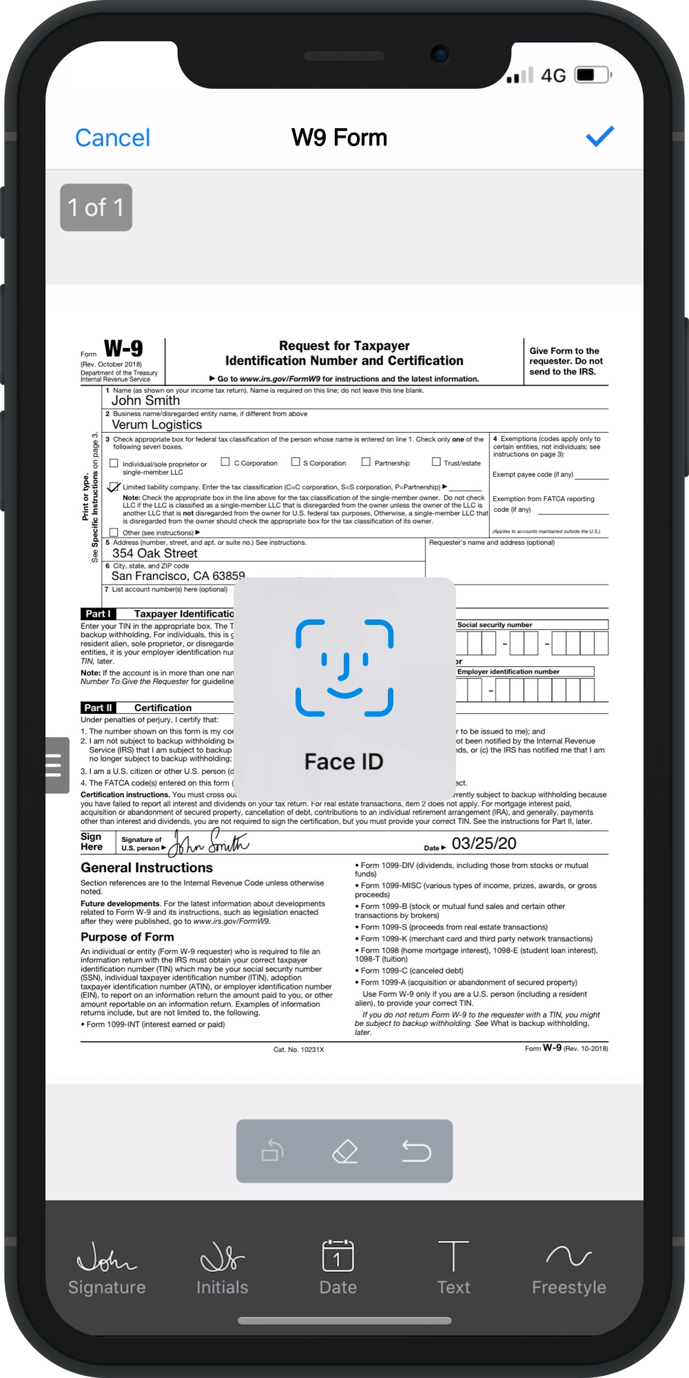 Biometric Signatures