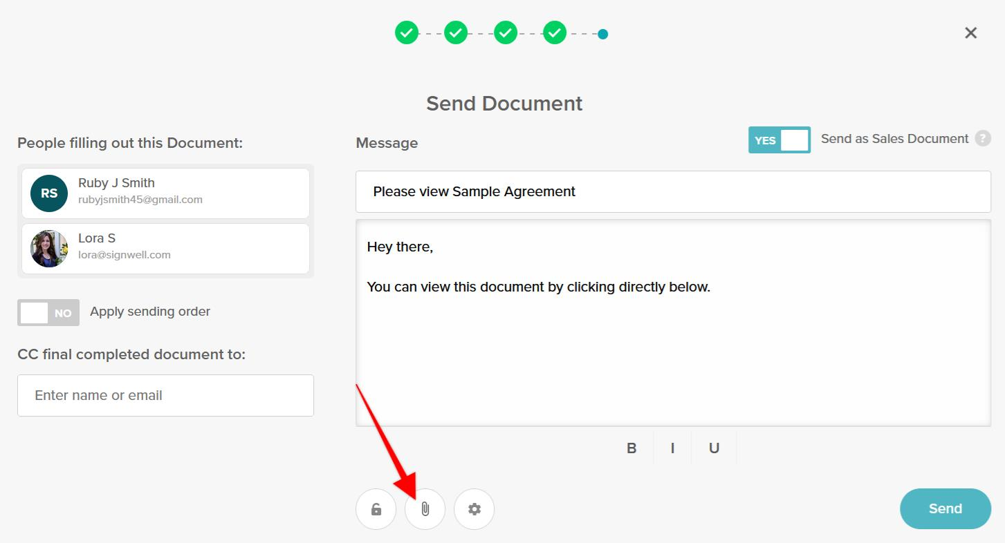 SignWell Document Attachments