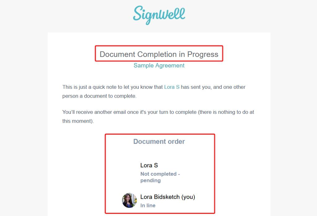 SignWell Email Notifications