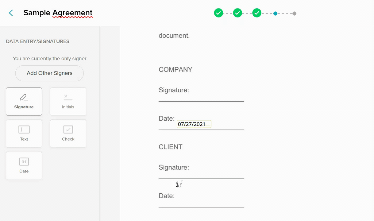 signwell add fields and sign