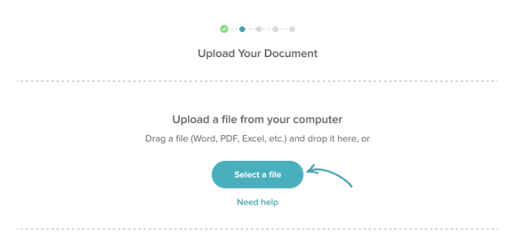 signwell document upload file selection