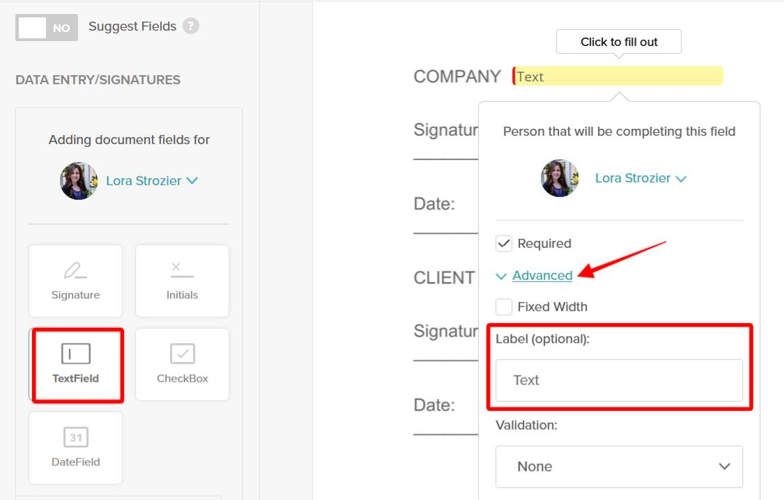 SignWell Drag and Drop Editor