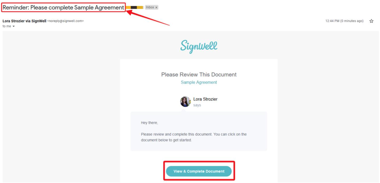 signwell automated reminders
