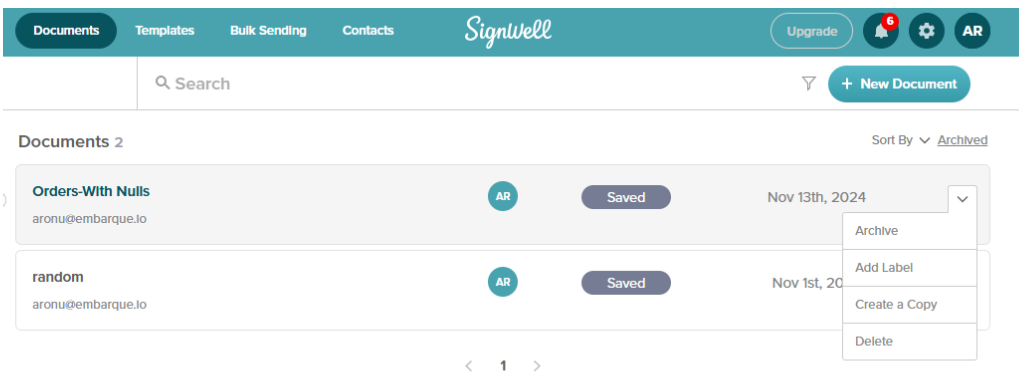 electronic signatures